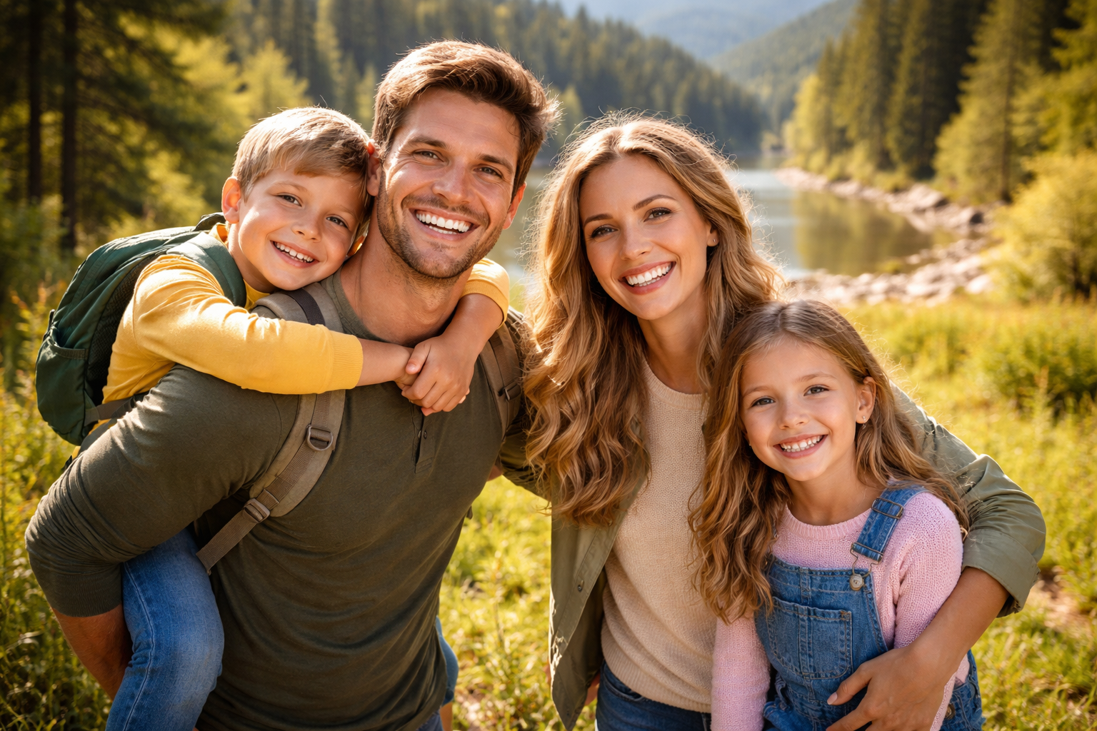 Family photos from an event gallery